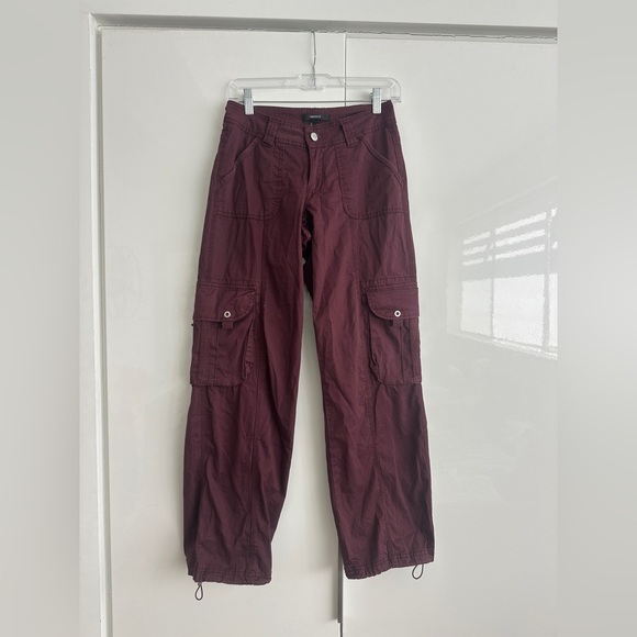 Forever 21 Burgundy Cargo Pants! - Picture 2 of 9
